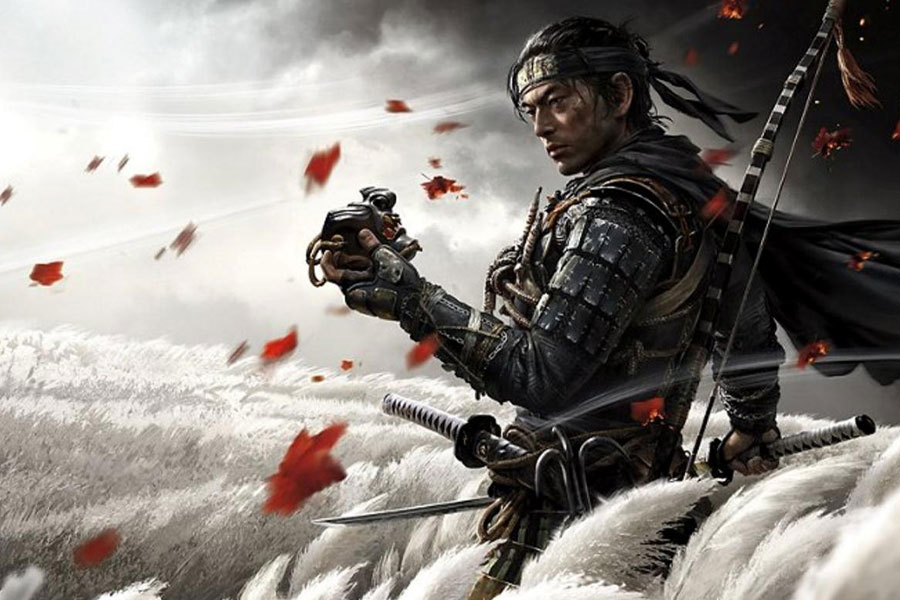 The Official Picture of Ghost of Tsushima featuring its main character, One of The best historical video games.