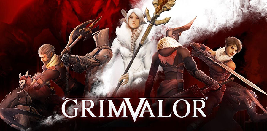 The Official Picture of Grimvalor with its characters, One of best offline android games for flights.