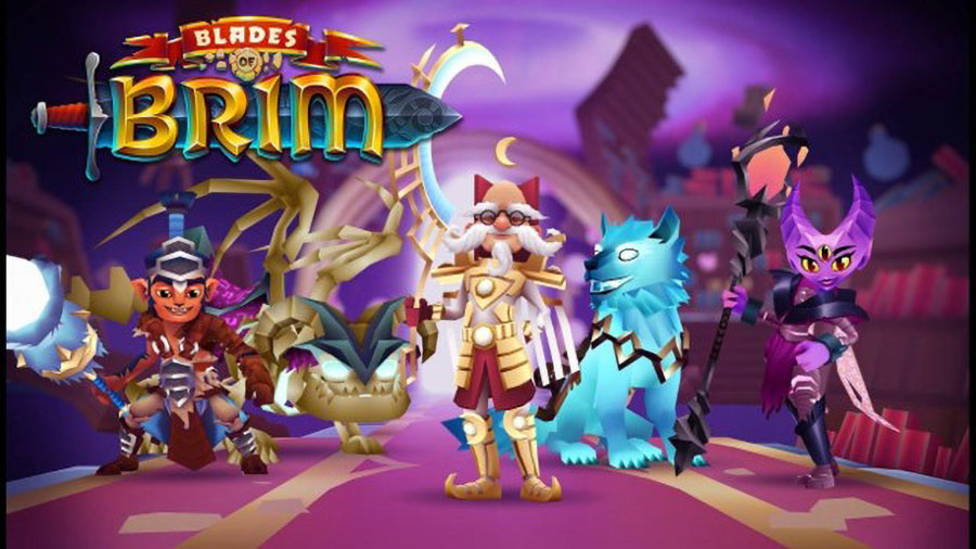 The Official Picture of Blades of Brim with its characters, One of best running games for android.