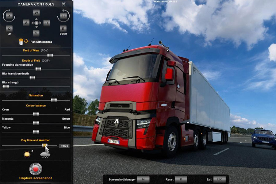 in game picture of Euro Truck Simulator 2, One of best steam games to play while watching tv.