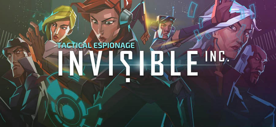 The Official Picture of Invisible, Inc. with its characters, One of best turn based strategy games on steam.