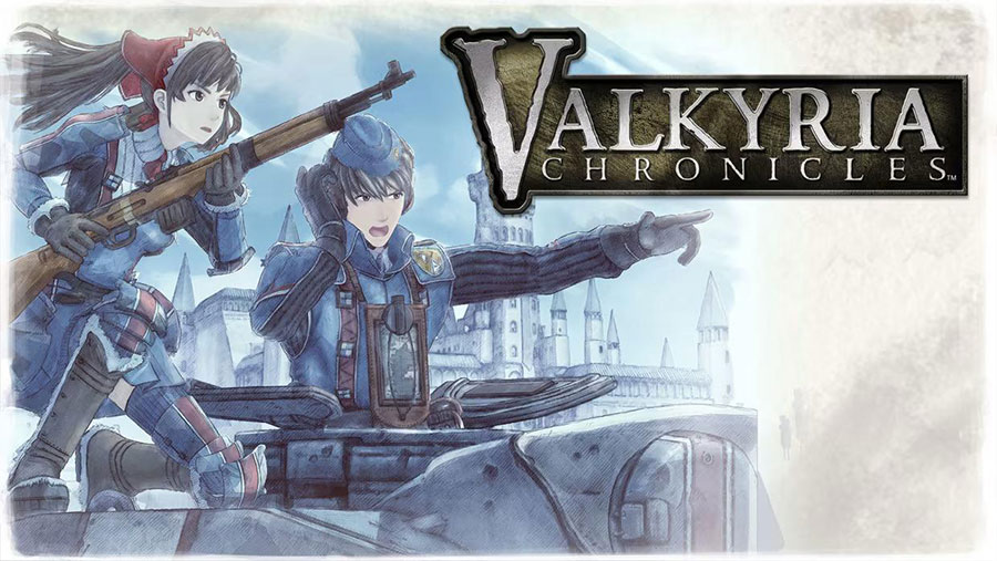 The Official Picture of Valkyria Chronicles with its characters, One of best turn based strategy games on steam.