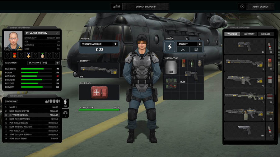 One of the official pictures of Xenonauts. One of the best Turn-based strategy Games on Xbox.