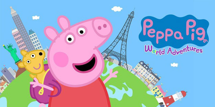 The Official Picture of Peppa Pig: World Adventures Featuring Peppa Pig, One of best video games for 5 year olds.