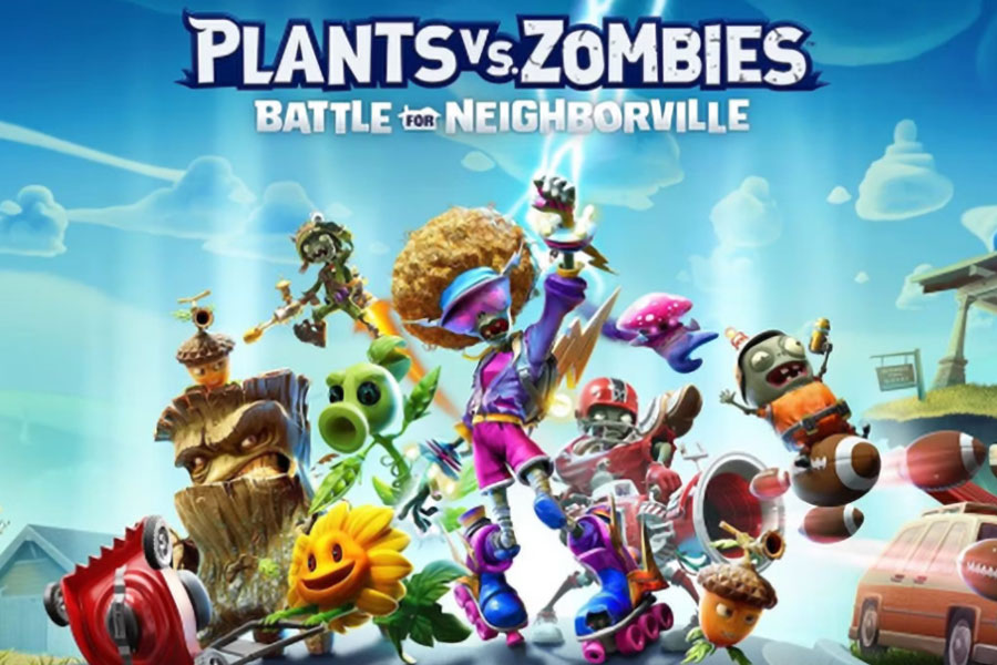 Official blurb of Plants vs. Zombies: Battle for Neighborville.