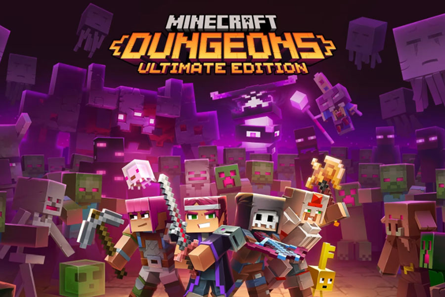 Poster of Minecraft Dungeons Ultimate Edition among the best video games for 8 year olds.