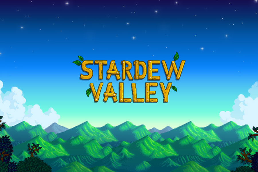 The Official Title Picture of Stardew Valley, One of best video games for couples.