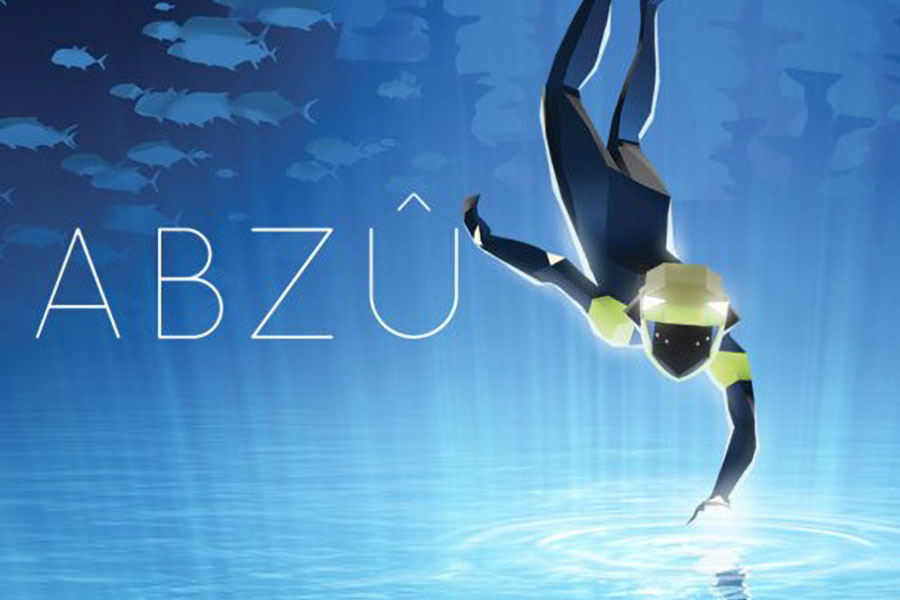 The Official Picture of Abzû featuring its main character, One of best video games for depression.