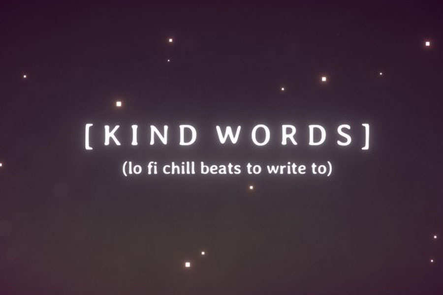 The Official Title Picture of Kind Words (lo-fi chill beats to write to), One of best video games for depression.