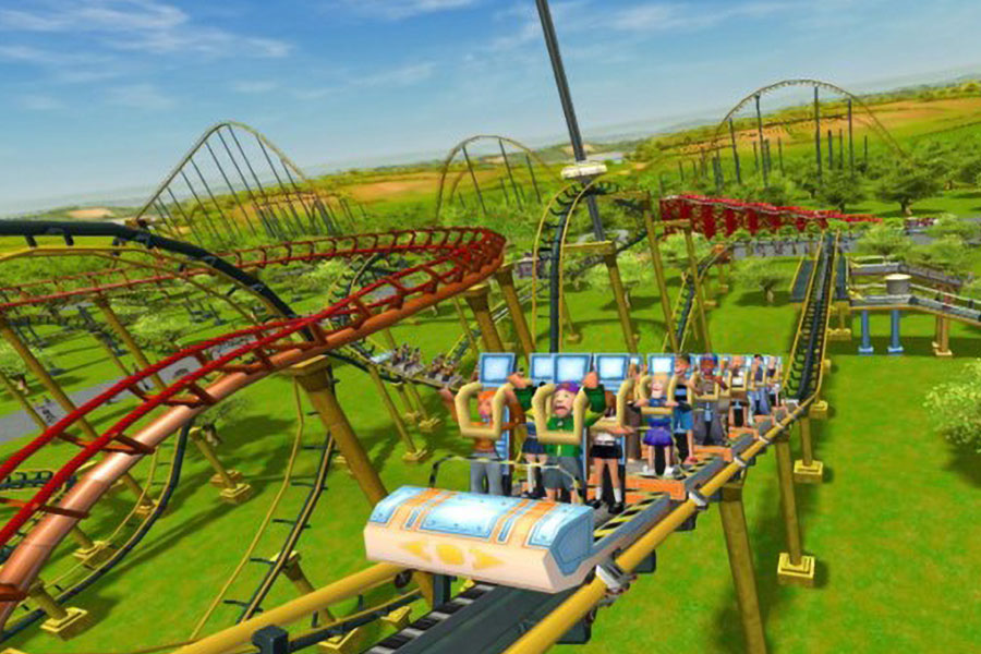 The Official Picture of RollerCoaster Tycoon, One of best video games for entrepreneurs.