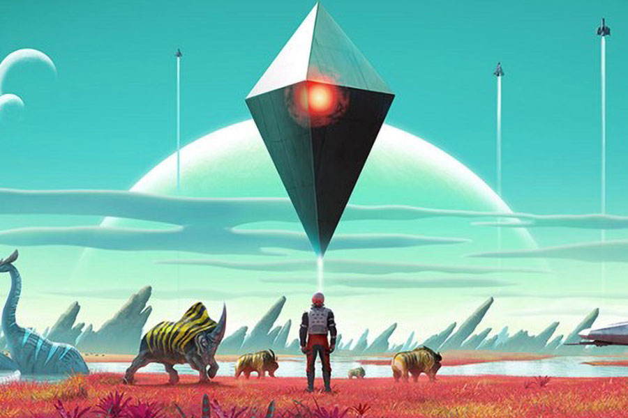 The Official Picture of No Man's Sky, One of best video games for stress relief.