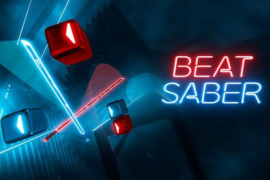 The Official Picture of Beat Saber, One of best video games for weight loss.