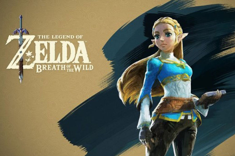 The Official art of The Legend of Zelda: Breath of the Wild Featuring Princess Zelda, One of best video games to increase intelligence.