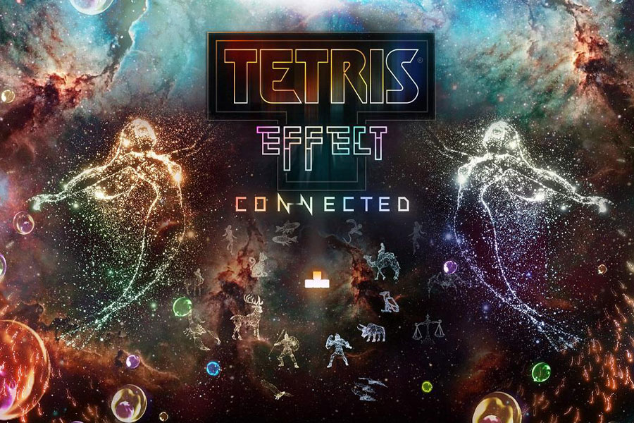 The Official picture of Tetris Effect, One of best video games to play while watching tv.