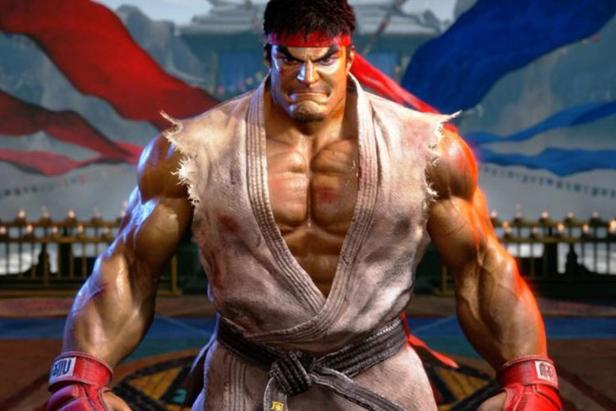 a Picture of Ryu From Street Fighter Series, One of The coolest video game characters.