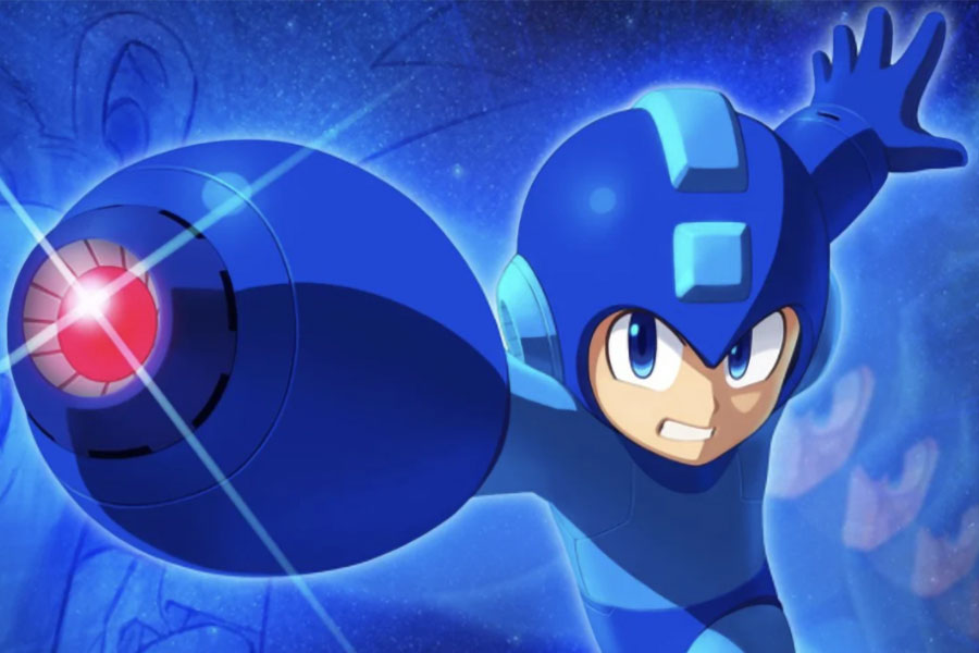 a Picture of Mega Man From Mega Man Series, One of The coolest video game characters.