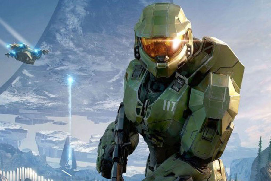 a Picture of Master Chief From Halo Series, One of The coolest video game characters.