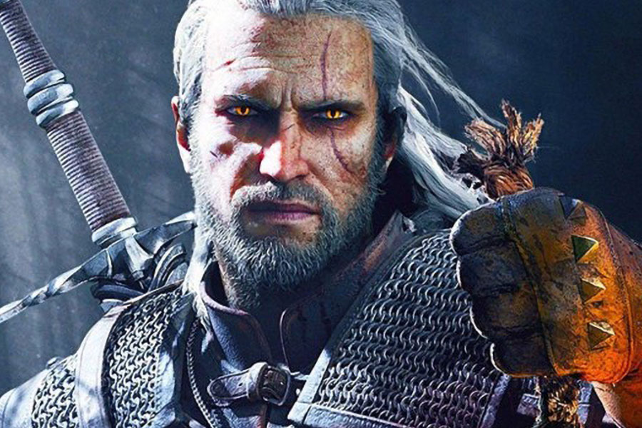 a Picture of Geralt of Rivia From The Witcher Series, One of The coolest video game characters.