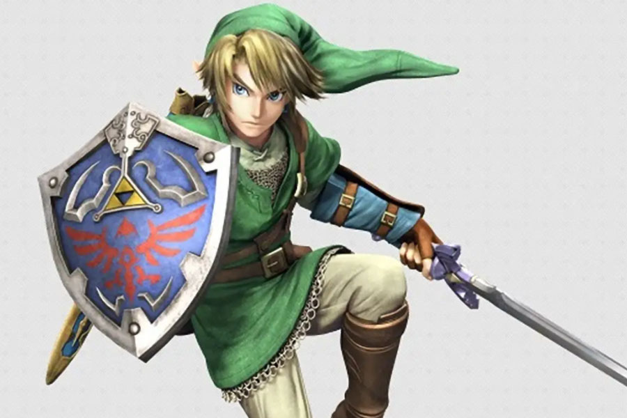 a Picture of Link From The Legend of Zelda Series, One of The coolest video game characters.