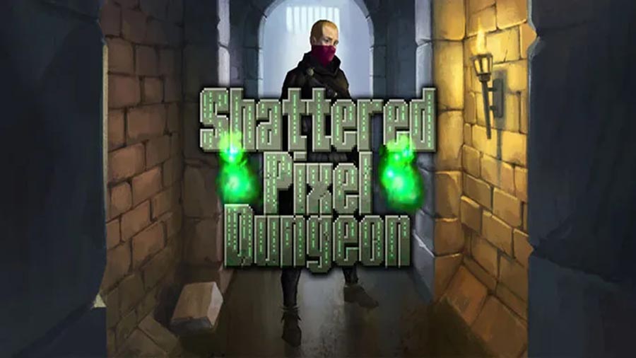 The Official Picture of Pixel Dungeon with its character, One of dungeon crawler iphone games.