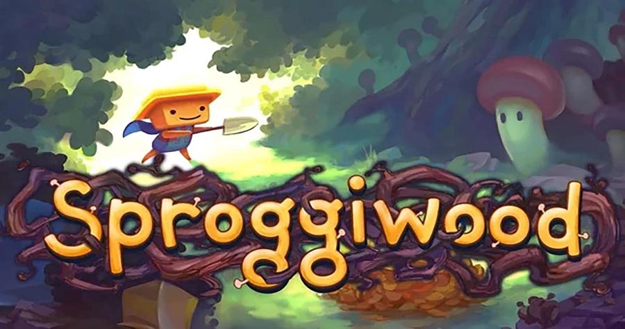 The Official Picture of Sproggiwood with its characters, One of dungeon crawler iphone games.