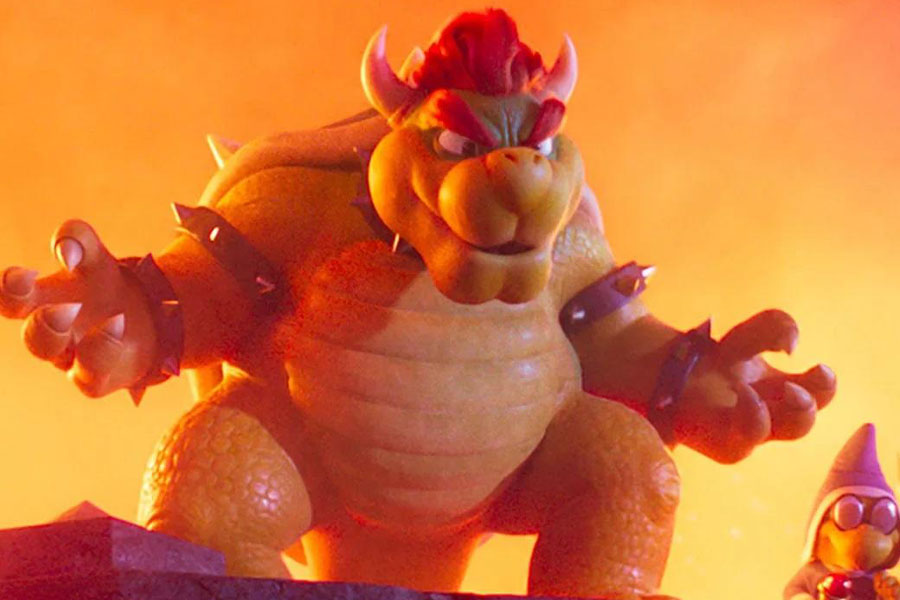 A Picture of Bowser from Super Mario Bros., One of The easiest boss fights in video games.