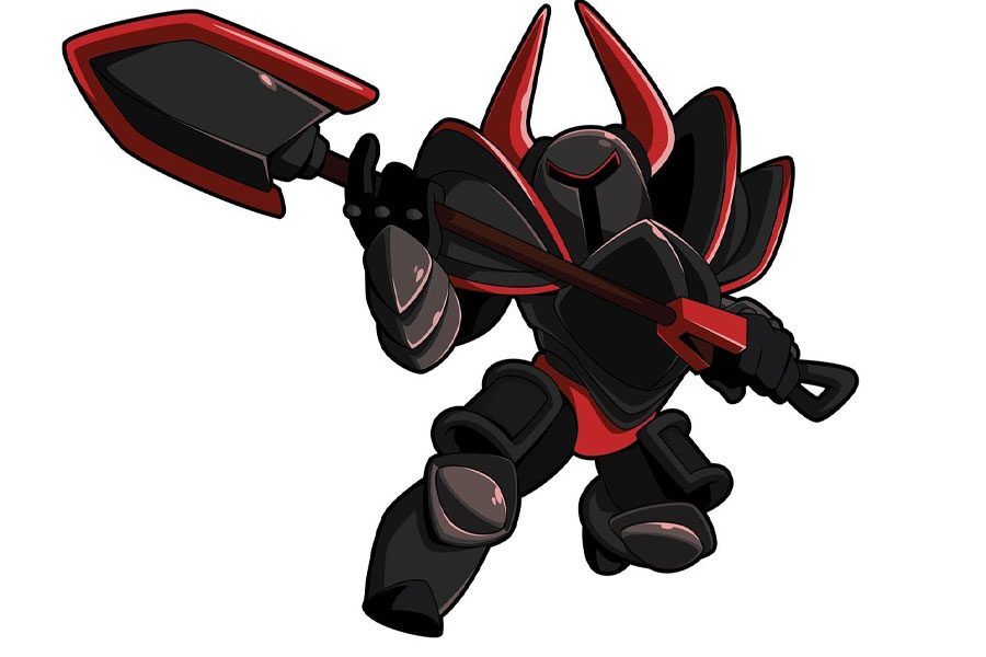 A Picture of The Black Knight from Shovel Knight, One of The easiest boss fights in video games.