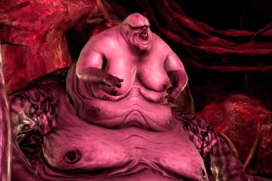 A Picture ofThe Broodmother from Dragon Age: Origins, One of The easiest boss fights in video games.