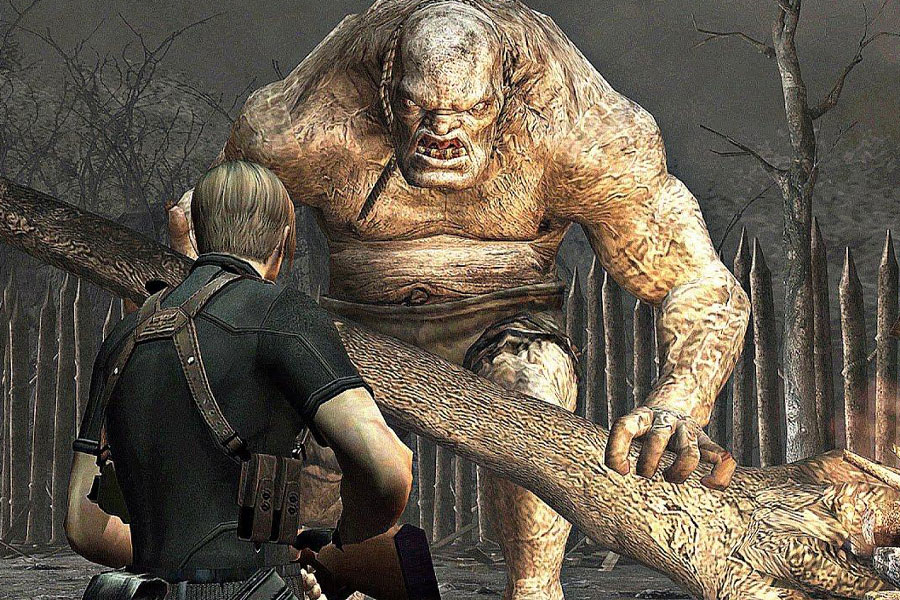 A Picture of The Ogre from Resident Evil 4, One of The easiest boss fights in video games.