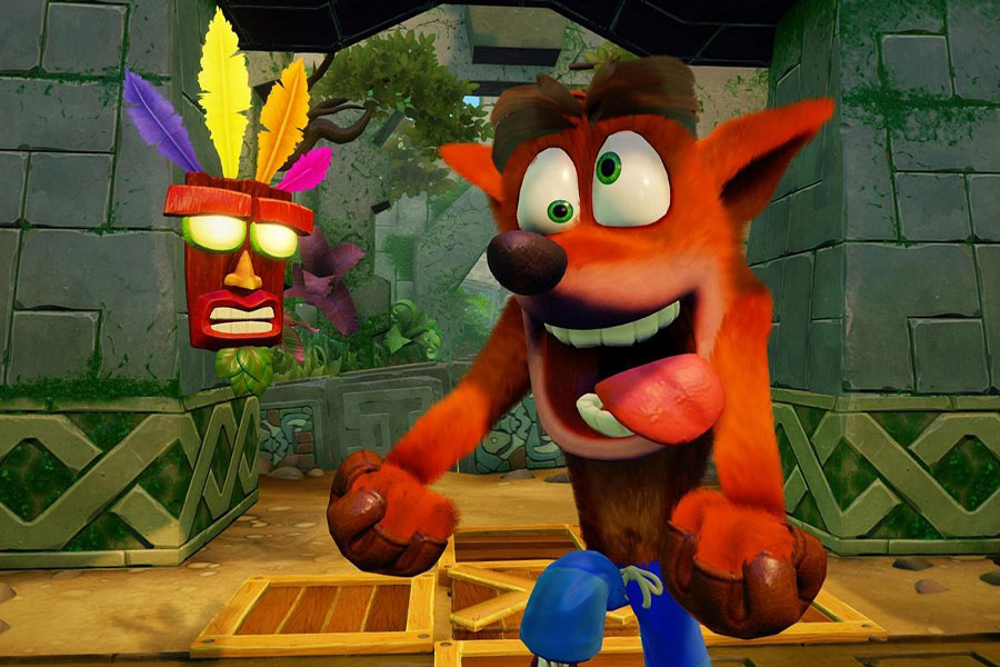 in game picture of Crash Bandicoot, One of Top Titles with the Easiest Boss Fights in Video Games.