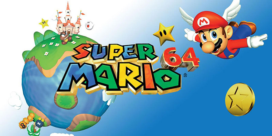 The Official Picture of Super Mario 64, One of Top Titles with the Easiest Boss Fights in Video Games.