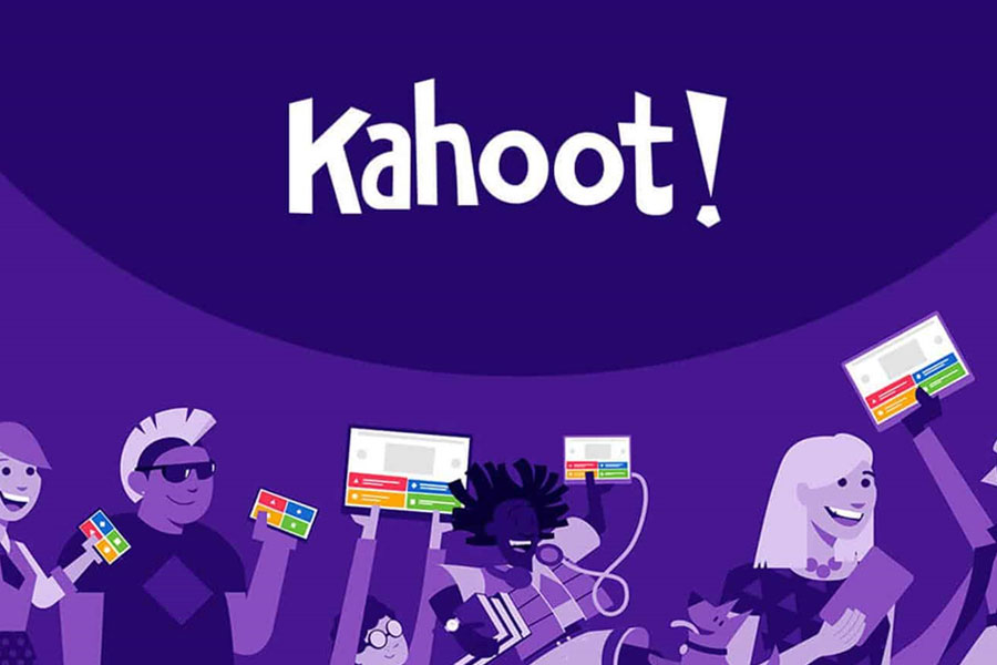 “Kahoot! game screen with quiz questions.”