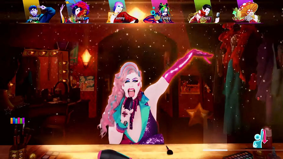 Players dancing to a track in Just Dance 2022.