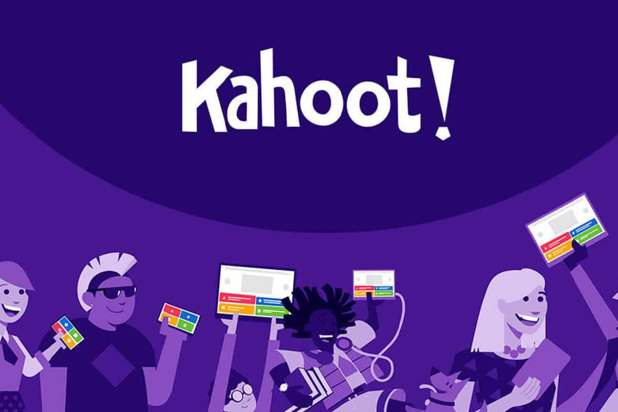 “Kahoot! game screen with quiz questions.”