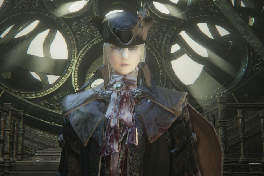 a picture of Lady Maria of the Astral Clocktower from Bloodborne, One of The hardest boss fights in games.