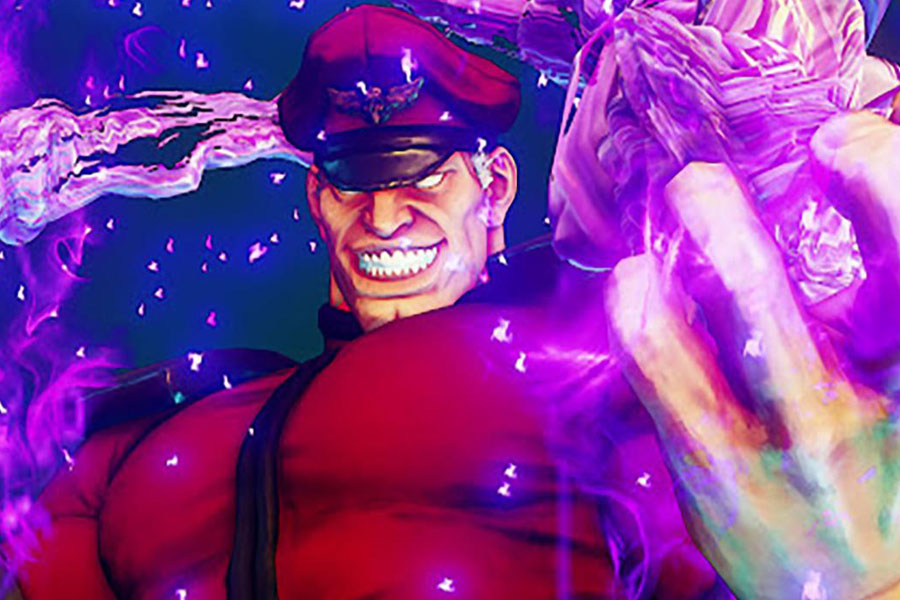 a picture of M. Bison from Street Fighter II, One of The hardest boss fights in games.