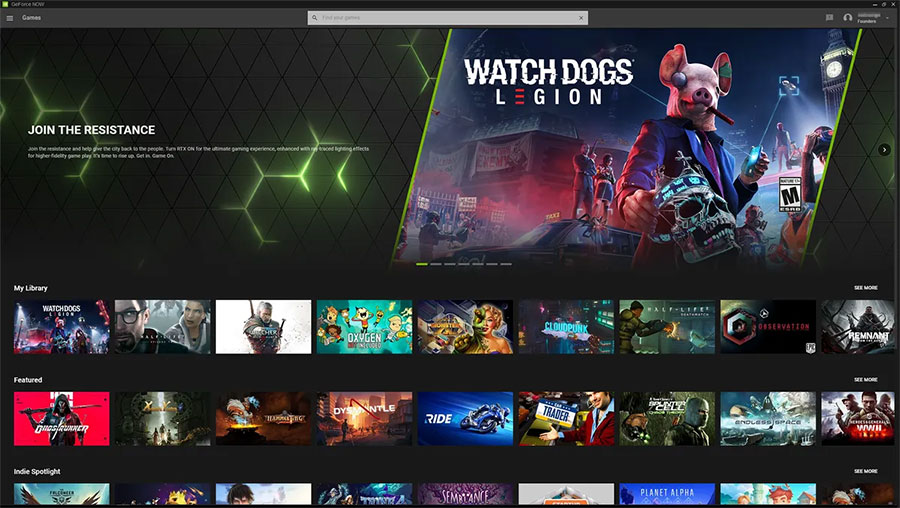 in app picture of NVIDIA GeForce NOW, One of Good ways on how to play steam games on xbox.