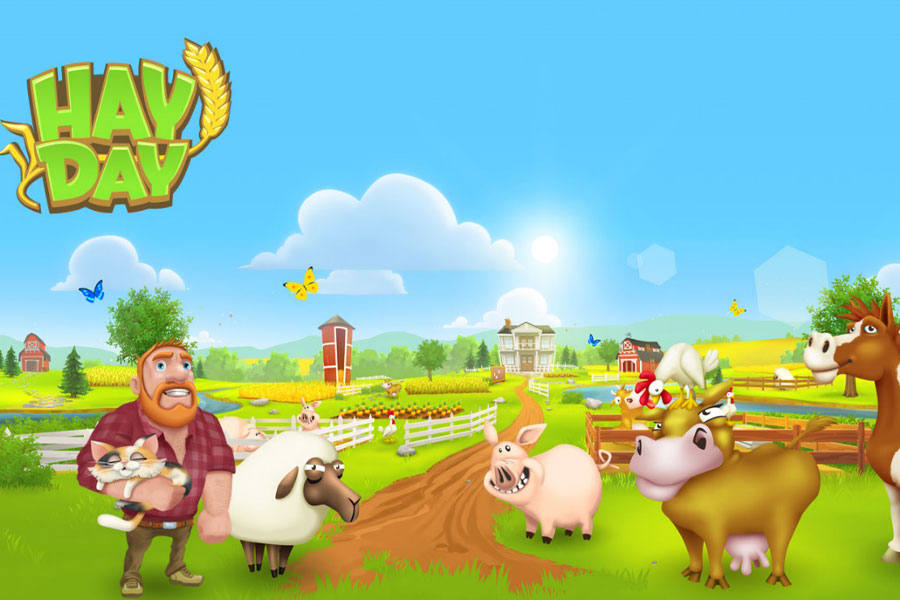 Managing a farm in Hay Day.