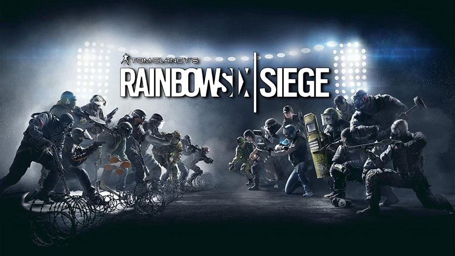 The Official Picture of Rainbow Six Siege with its operators, One of The most active players ps5 games.