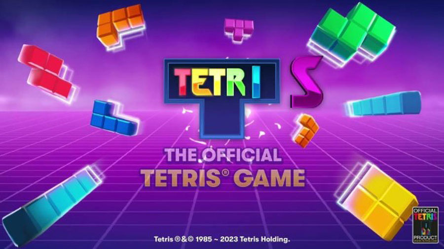 The Official Picture of Tetris, one of most addictive video games.