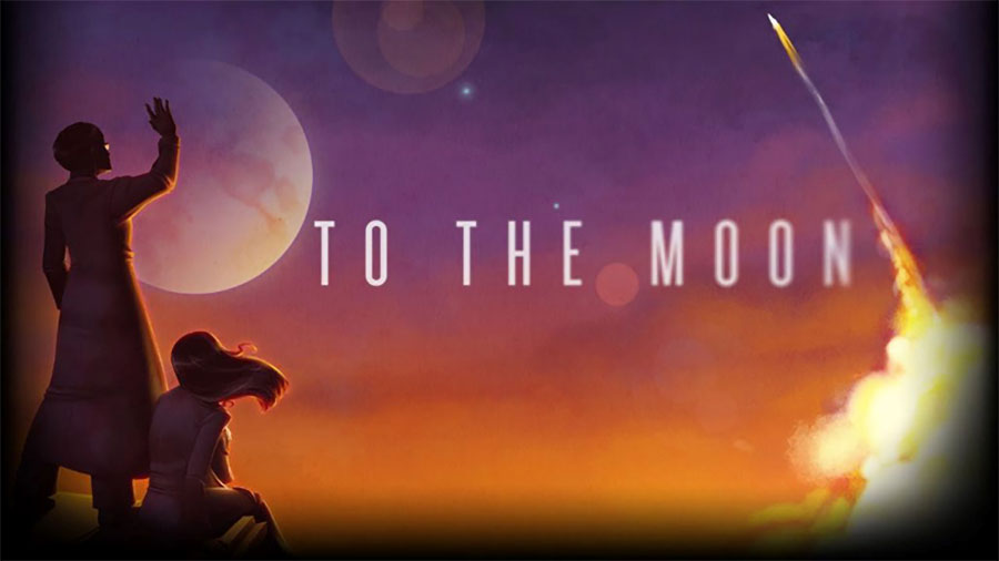 The Official Picture of To the Moon with its main characters, One of The most emotional video games.