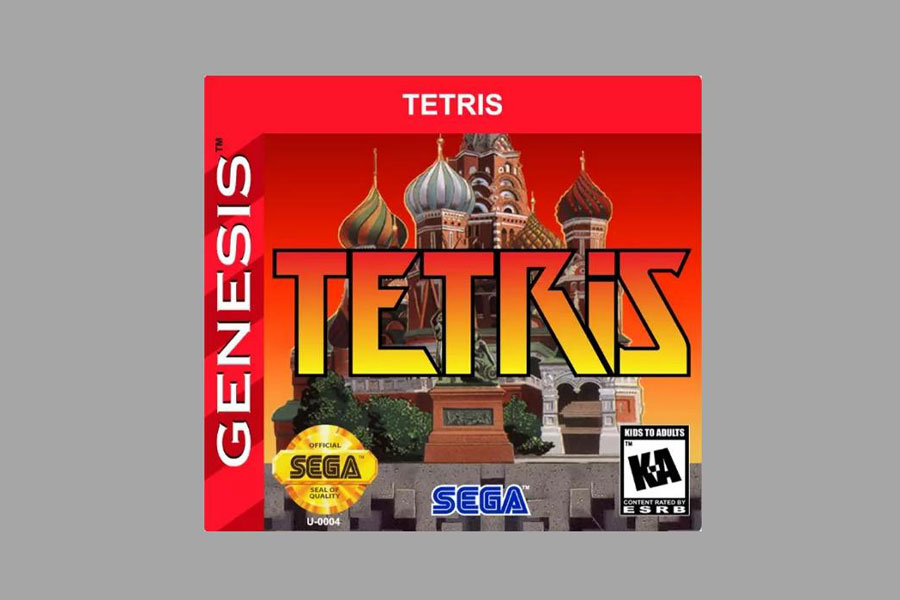 The Official Picture of Tetris, One of The Most expensive video games.