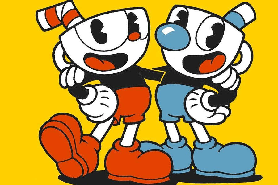 The Official picture of Cuphead with its main characters, One of most fun video games of all time.