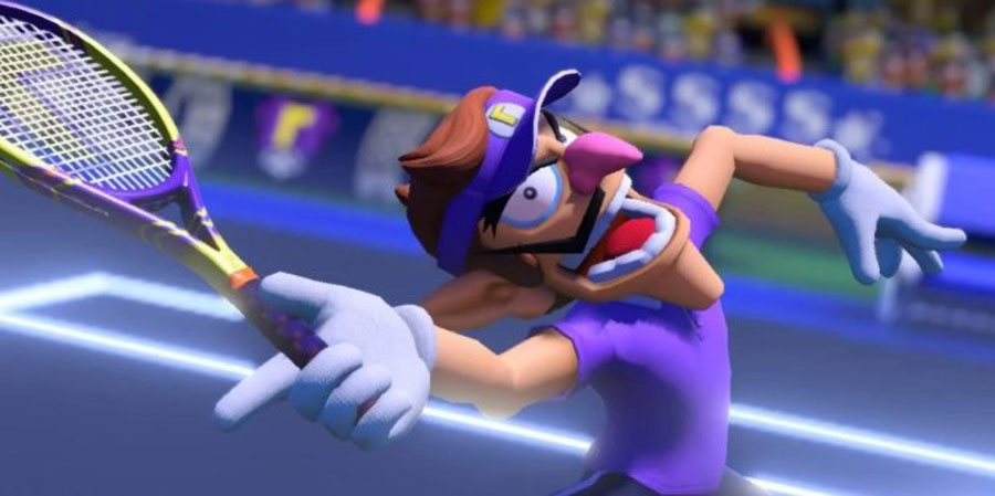 in game picture of Waluigi from Mario Tennis Series, one of the most hated video games characters.