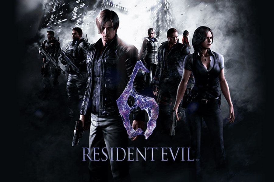 The Official Picture of Resident Evil 6 with its playable characters, One of most hated video games ever.