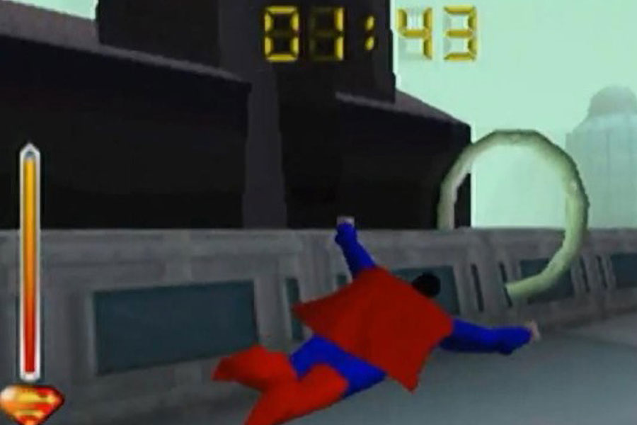 The in Game Picture of Superman 64, One of most hated video games ever.