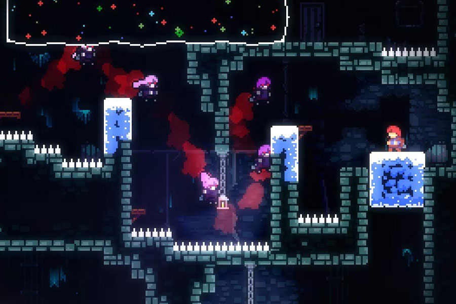 In game picture of Celeste, a Platformer game, One of most popular genres of video games.