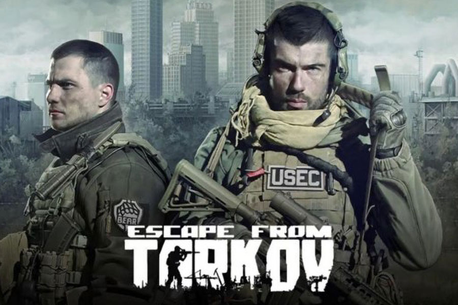 The Official Picture of Escape from Tarkov with its Characters, One of the most popular video games in Russia.