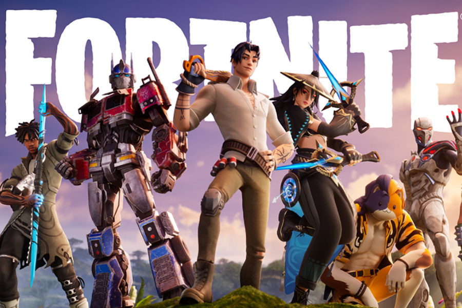 Fortnite official poster showing the game’s newest characters.