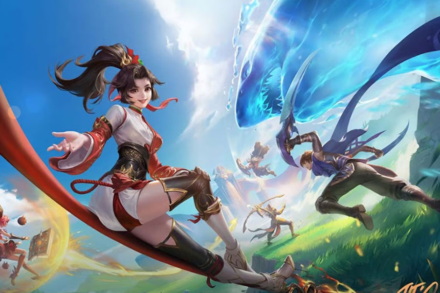 Honor of Kings Official art among the most popular video games in China.